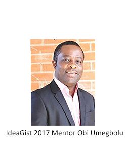 IdeaGist 2017 Mentors: Obi Umegbolu